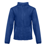 Geborduurde polyester fleece jas 260 g/m2 THC Helsinki kleur koningsblauw eerste weergave