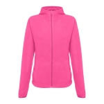 Getailleerde fleece jas van polyester 260 g/m2 THC Helsinki kleur roze
