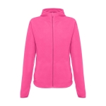 Getailleerde fleece jas van polyester 260 g/m2 THC Helsinki kleur roze