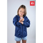 Winddichte kinderjassen van polyester 65 g/m2 THC Dublin Kids kleur blauw luxe weergave