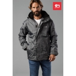 Waterdichte gevoerde polyester jassen THC Ljubljana kleur grijs luxe weergave
