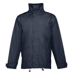 Waterdichte gevoerde polyester jassen THC Ljubljana kleur marineblauw