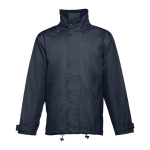 Waterdichte gevoerde polyester jassen THC Ljubljana kleur marineblauw eerste weergave
