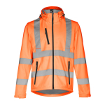 Werkjas bedrukken met capuchon polyester 320 g/m2 THC Zagreb Work kleur neon oranje eerste weergave