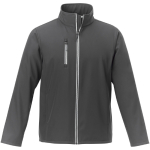 Softshell jassen bedrukken van polyester 250 g/m2 Elevate Essentials kleur donkergrijs tweede weergave voorkant