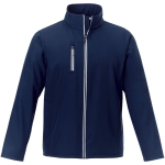 Softshell jassen bedrukken van polyester 250 g/m2 Elevate Essentials kleur marineblauw tweede weergave voorkant