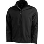 Softshell jassen met logo voor bedrijven polyester 270 g/m2 Elevate Life kleur zwart