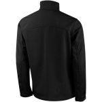 Softshell jassen met logo voor bedrijven polyester 270 g/m2 Elevate Life kleur zwart weergave achterkant