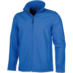 Softshell jassen met logo voor bedrijven polyester 270 g/m2 Elevate Life kleur blauw
