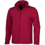 Softshell jassen met logo voor bedrijven polyester 270 g/m2 Elevate Life kleur rood