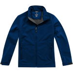 Softshell jassen met logo voor bedrijven polyester 270 g/m2 Elevate Life kleur marineblauw
