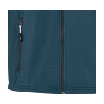 Polyester waterdichte softshell jas Elevate Life 300 g/m2 kleur cyaan blauw weergave detail 2