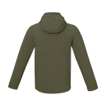 Polyester waterdichte softshell jas Elevate Life 300 g/m2 kleur olijfgroen tweede weergave achterkant