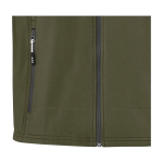 Polyester waterdichte softshell jas Elevate Life 300 g/m2 kleur olijfgroen weergave detail 2