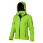 Softshell jas met capuchon voor dames, polyester 300 g/m2 Elevate Life