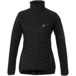 Tweekleurige damesjassen personaliseren van 380T polyester Elevate Life kleur zwart