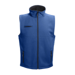 Softshell bodywarmer van polyester en elastaan ​​280 g/m2 THC Baku kleur koningsblauw eerste weergave