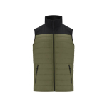 Promotionele waterdichte softshell en polyester bodywarmer MKT Bordy kleur miliair groen  negende weergave