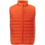 Geïsoleerde 380T nylon bodywarmer met logo Elevate Essentials kleur oranje tweede weergave voorkant