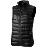 Bodywarmer voor dames 20D nylon en 115 g/m2 dons Elevate Life kleur zwart