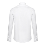 Heren slim fit overhemden bedrukken 115 g/m2 THC Paris kleur wit