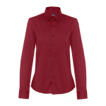 Dames overhemd met logo van katoen en polyamide 115 g/m2 THC Paris kleur bordeaux eerste weergave