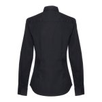 Dames overhemd met logo van katoen en polyamide 115 g/m2 THC Paris kleur zwart