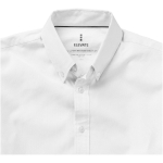 Heren reclame overhemd van katoen Oxford 142 g/m2 Elevate Life kleur wit weergave detail 2