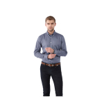 Heren reclame overhemd van katoen Oxford 142 g/m2 Elevate Life kleur grijsachtig blauw luxe weergave 2