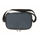 Gemarmerde RPET koeltas met logo met capaciteit voor 6 blikjes kleur blauw zesde weergave