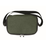 Gemarmerde RPET koeltas met logo met capaciteit voor 6 blikjes kleur donkergroen zesde weergave