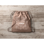 Hennep rugtasje Natural kleur bruin sfeervolle hoofdweergave