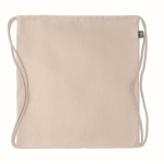 Hennep rugtasje Natural kleur beige tweede weergave