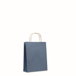 Klein gekleurd papieren tasjes bedrukken 90 g/m2 Retail Colors Small kleur blauw