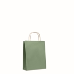 Klein gekleurd papieren tasjes bedrukken 90 g/m2 Retail Colors Small kleur groen