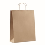 Grote papieren zakken bedrukken 90 g/m2 Retail Large kleur beige