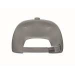 Baseball cap om te bedrukken 5 panelen kleur grijs zesde weergave