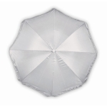 Polyesterparaplu met zonbeschermingsfactor 1,5 m diameter SPF30 kleur grijs vierde weergave