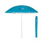 Polyesterparaplu met zonbeschermingsfactor 1,5 m diameter SPF30 weergave met bedrukking
