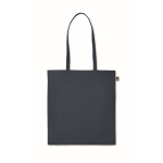 Goedkope biologisch katoenen tas in kleur 140 g/m2 Organic Colours kleur marineblauw tweede weergave