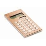 Kleine rekenmachine van ABS en bamboe solar Design kleur hout