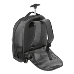 Waterdichte 15,6'' laptoptrolleyrugzak Expert kleur donkergrijs vierde weergave