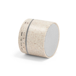 Draagbare bluetooth speaker van strovezel met 3W vermogen kleur naturel derde weergave