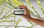 Draagbare opvouwbare siliconen koffiebekers met logo van 350 ml kleur zwart sfeer weergave 2