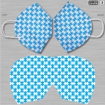 FFP2-maskerhoes met opvallende ontwerpen voor merchandising kleur wit