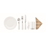 Picknickmand voor 4 personen Set Picnic Ciutadella kleur hout vijfde weergave