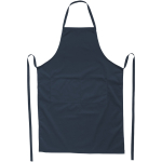 Lang keukenschort in diverse kleuren met opdruk 240g/m2 Masterchef kleur marineblauw weergave voorkant