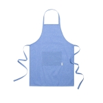 Schort van gerecycled katoen met logo en gemêleerde afwerking EcoNature kleur gemarmerd blauw  negende weergave