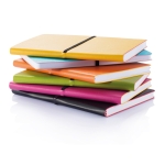 Gekleurde softcover notitieboekjes personaliseren A5 Flexi Colors kleur oranje algemene weergave