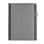 A5 schrijfmap met magnetische sluiting Magnet kleur grijs vijfde weergave